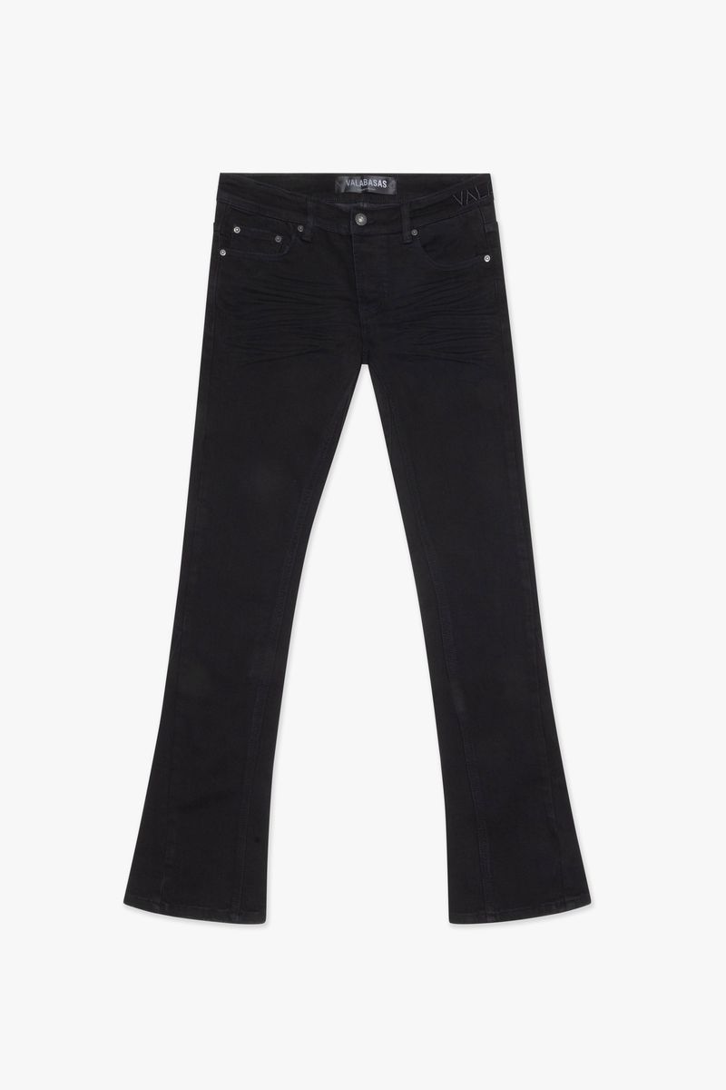 VALABASAS Mr. Stacked-BLACK STACKED JEANS