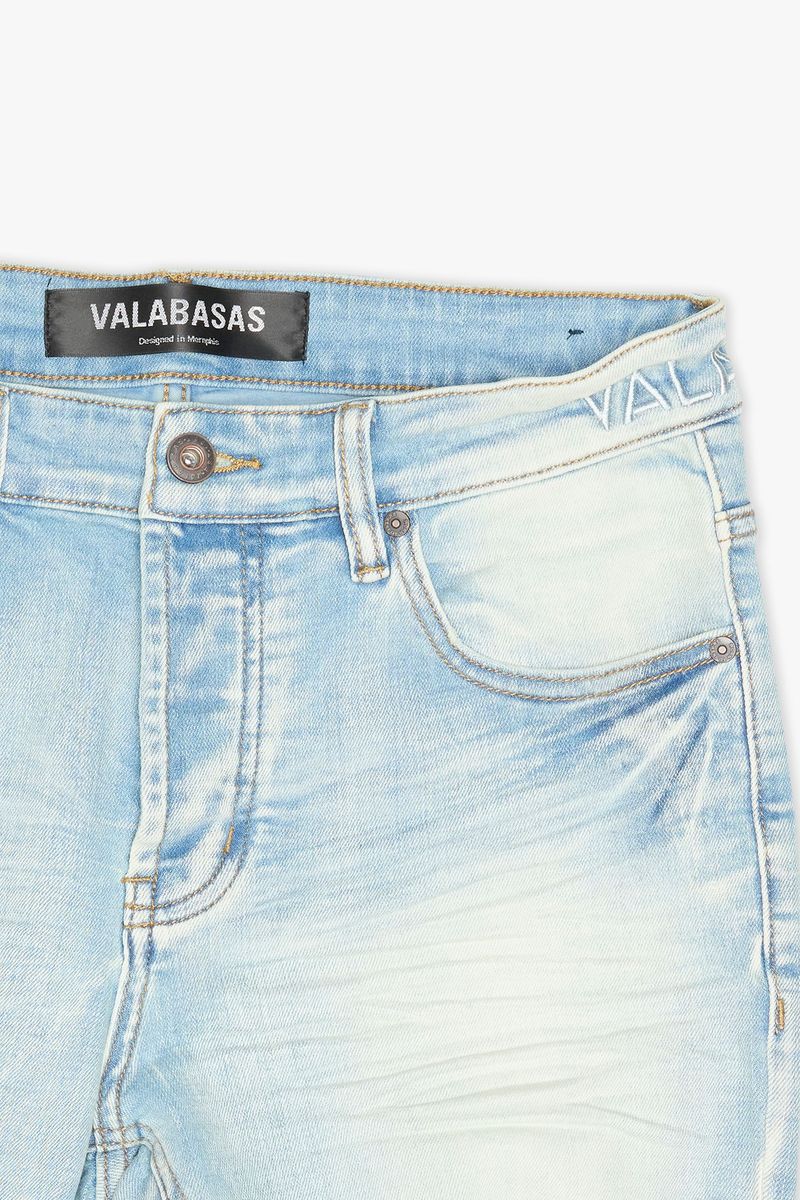 VALABASAS  Mr. Stacked-LT.WASH STACKED JEANS