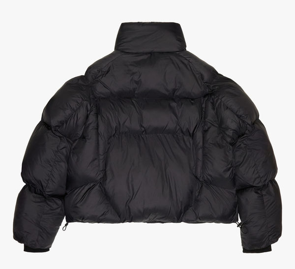 SILNT CHPTRS "RUNNER" CROP TOPB BLACK BUBBLE JACKET