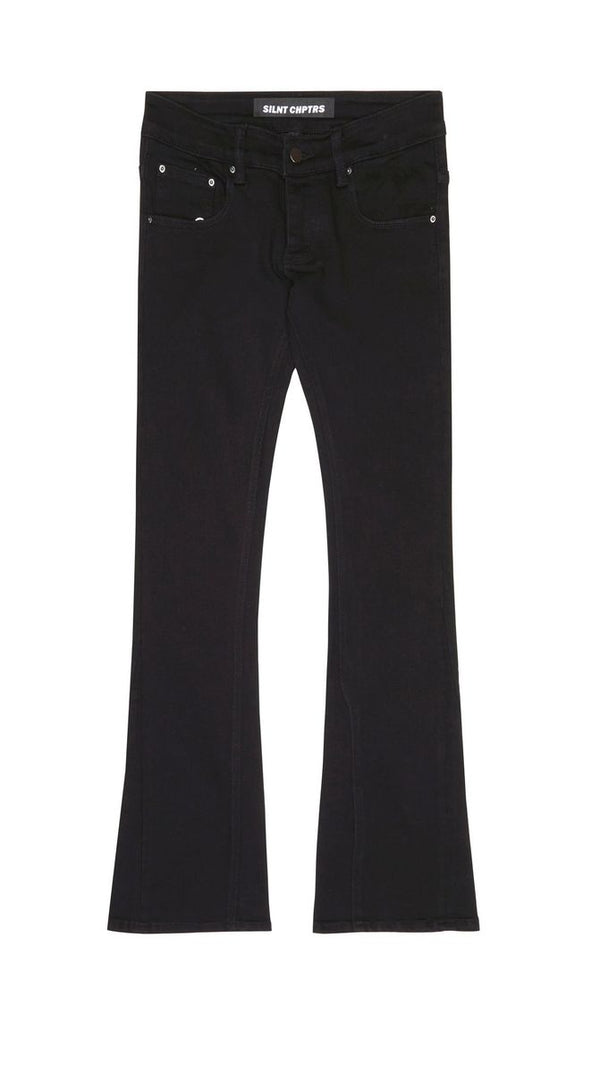 SILNT CHPTRS JET BLACK STACKED "ESSENCE" DENIM