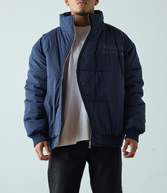 SILNT CHPTRS "IRREGULAR" NAVY JACKET