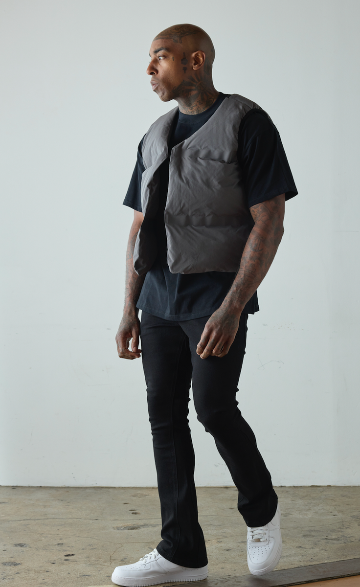 SILNT CHPTRS JET BLACK STACKED "ESSENCE" DENIM