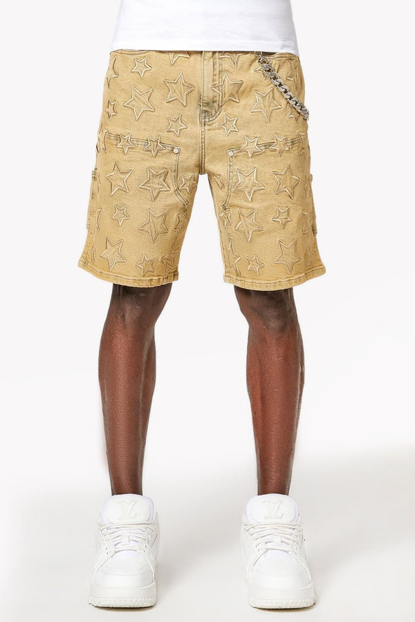 GUAPI Vintage Stars Denim Shorts (Vintage-Stars-Denim-Shorts)