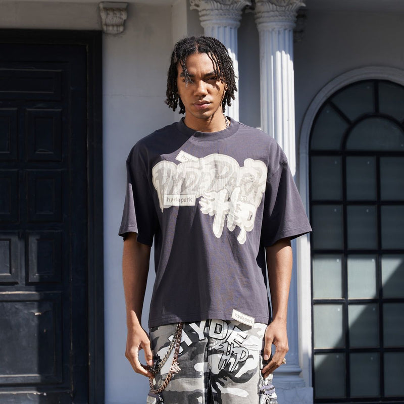 HYDE PARK Monochrome Tee - Black (Monochrome-Tee-Black)