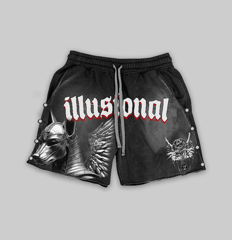DARK ILLUSIONS Midnight Circus CROP CROP SHORTSET