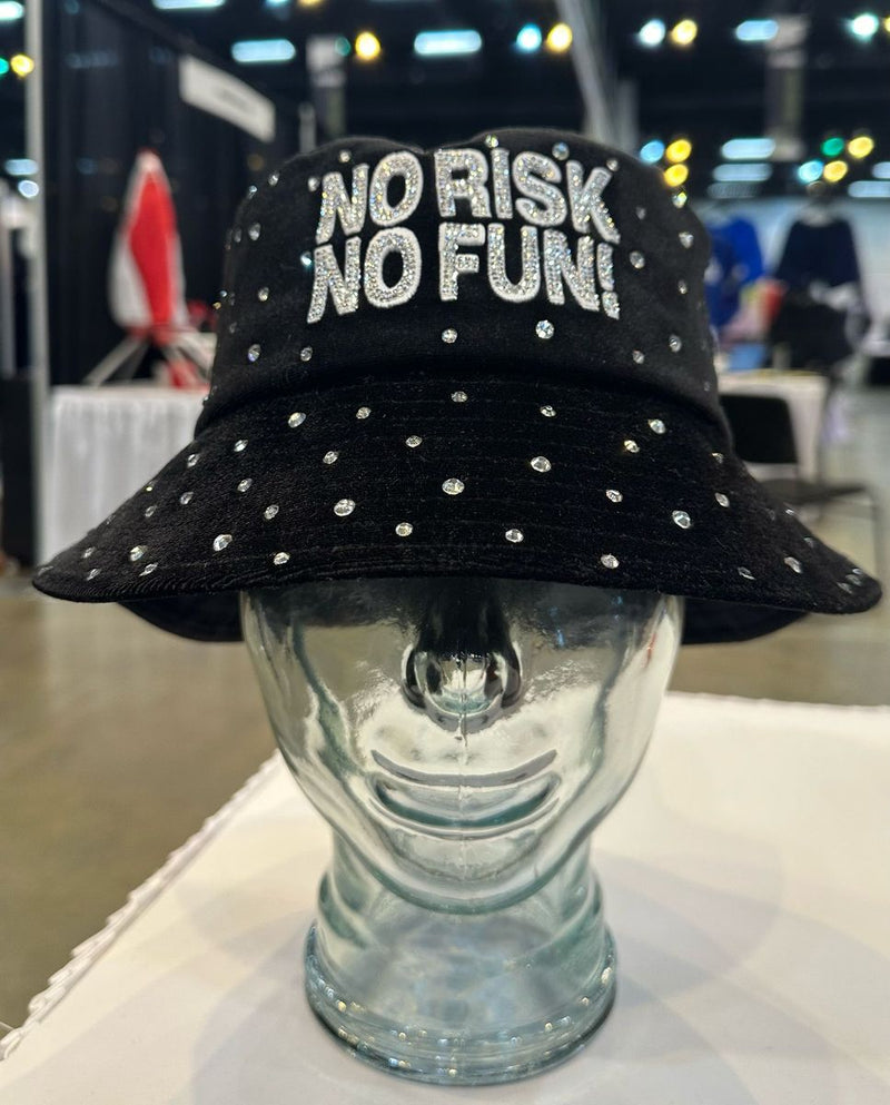 GOLD STAR NO RISK RHINESTONE BUCKET HAT