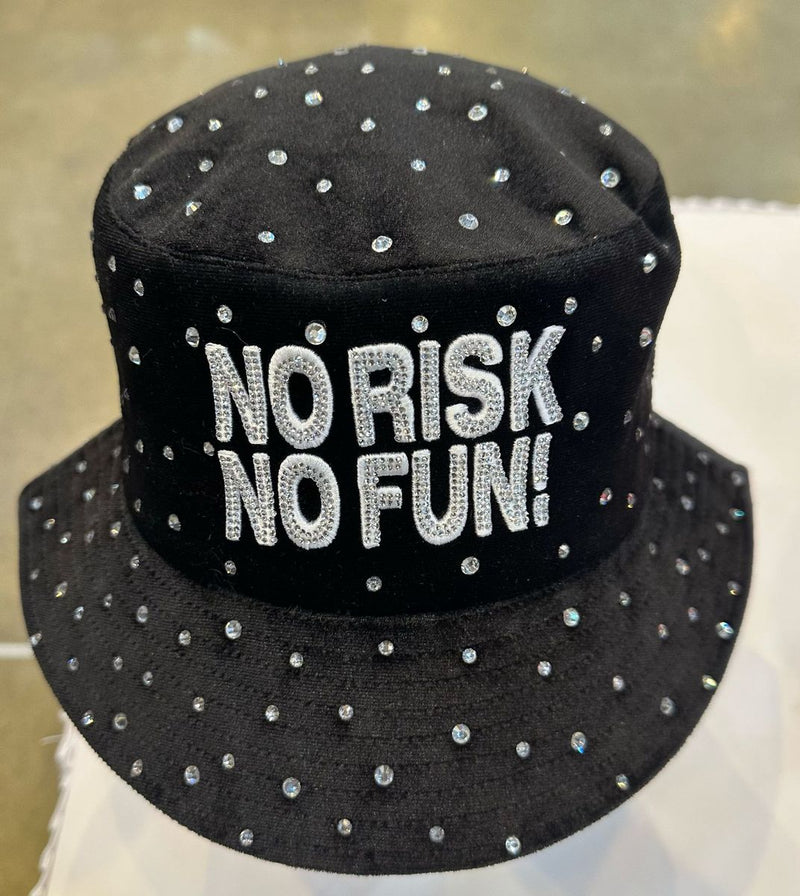 GOLD STAR NO RISK RHINESTONE BUCKET HAT