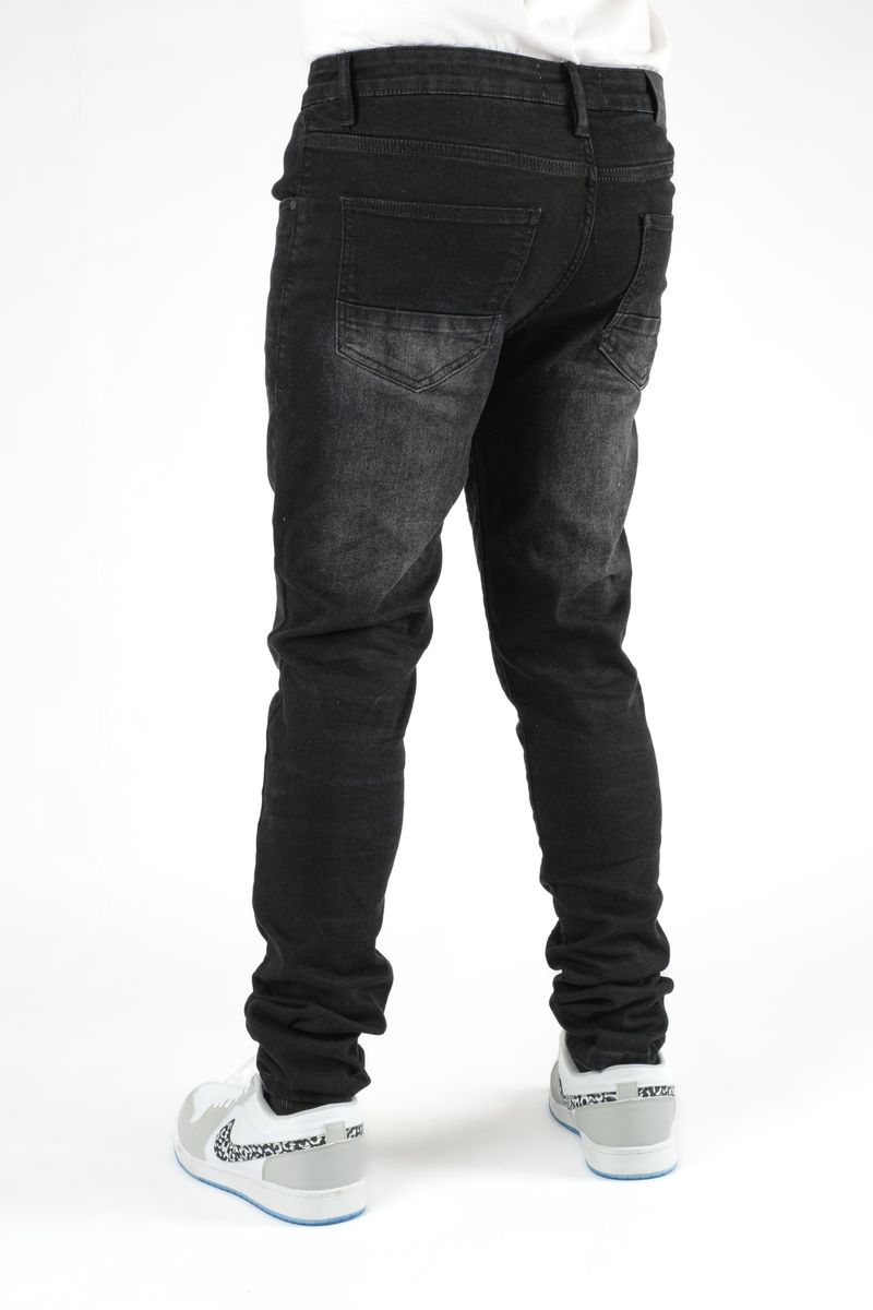 DISASTER SUPER STRETCH DENIM - SLIM FIT - BLACK (DZTR-414)