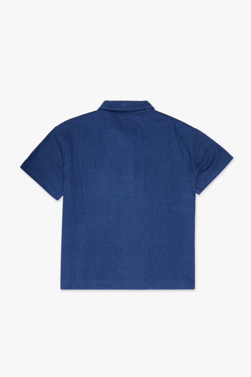 SILNT CHPTRS "RELEVANT"NAVY POLO SHIRT