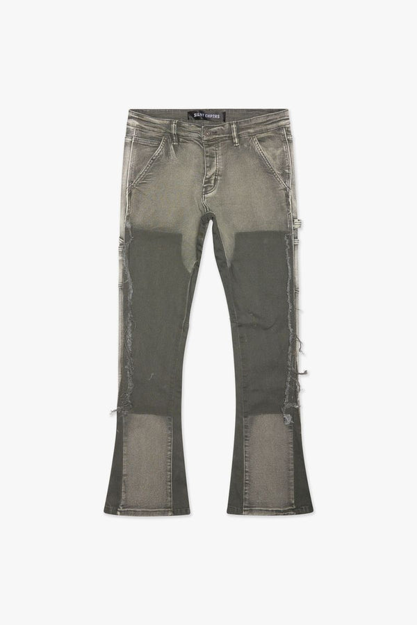 SILNT CHPTRS "RURAL"GREY STACKED DENIM