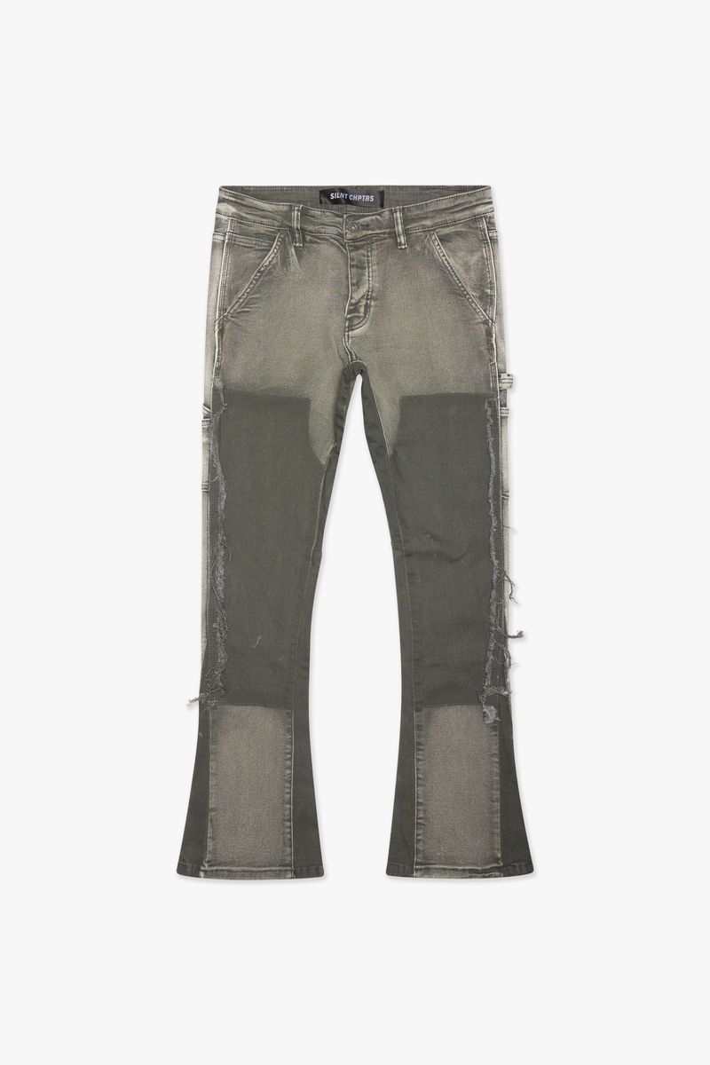SILNT CHPTRS "RURAL"GREY STACKED DENIM