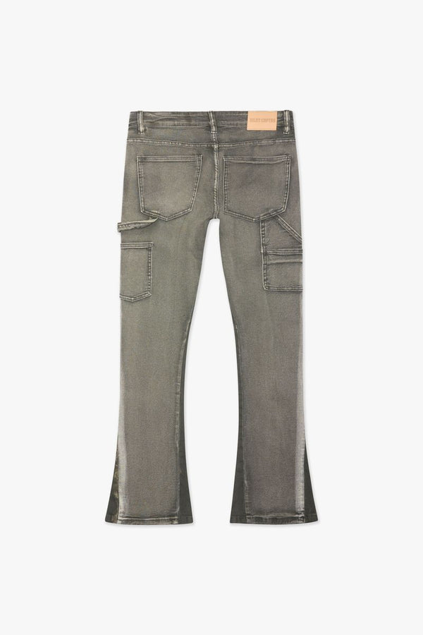 SILNT CHPTRS "RURAL"GREY STACKED DENIM