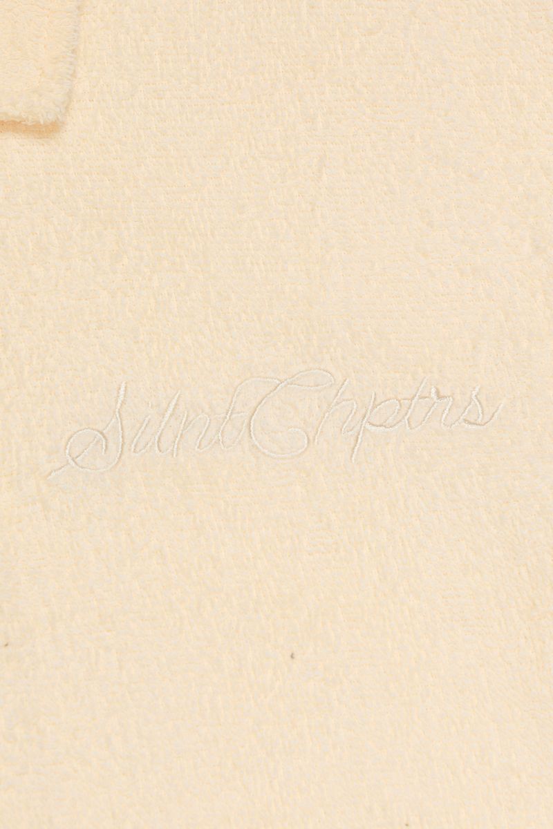 SILNT CHPTRS "RELEVANT"CREAM POLO SHIRT