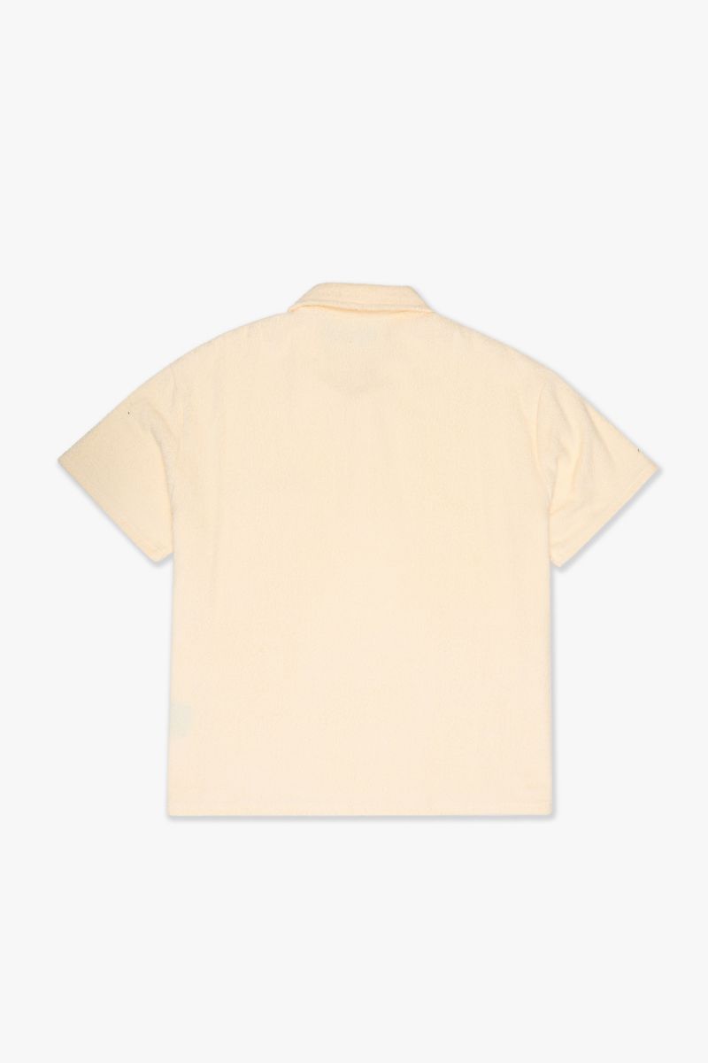 SILNT CHPTRS "RELEVANT"CREAM POLO SHIRT