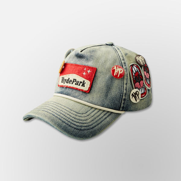 HYDE PARK Ciggy Cig Denim Cap - Blue (Ciggy-Cig-Denim-Cap-Blue)