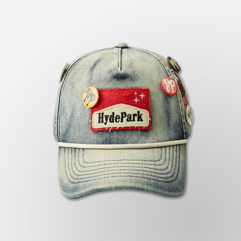 HYDE PARK Ciggy Cig Denim Cap - Blue (Ciggy-Cig-Denim-Cap-Blue)