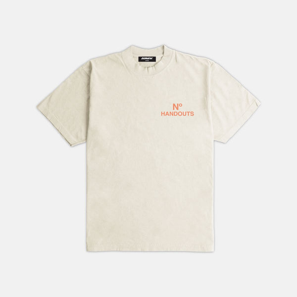 OUTRANK No Handouts Embroidered Ultra Heavyweight T-shirt
