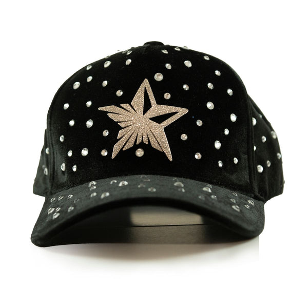GOLD STAR STAR RHINESTONE TRUCKER HAT