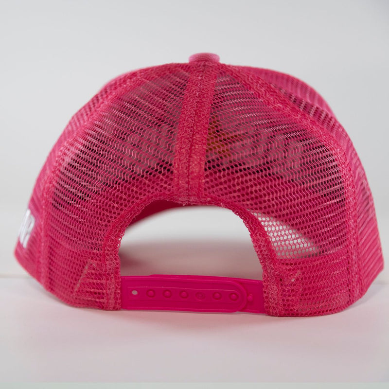 GOLD STAR ONE OF A KIND RHINESTONE PINK TRUCKER HAT