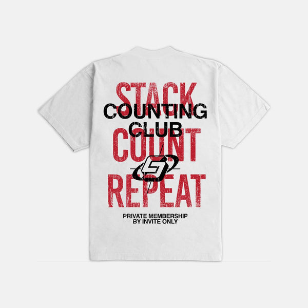 COUNTING CLUB  Stack and Count Ultra Heavyweight T-shirt