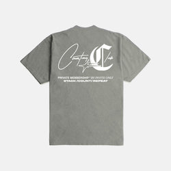COUNTING CLUB Invite Only Ultra Heavyweight CEMENT T-shirt