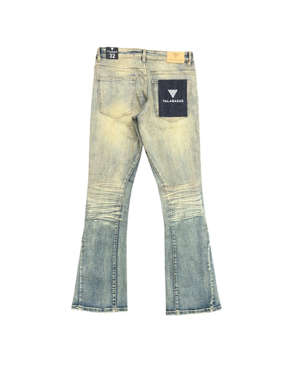 VALABASAS Mr. Stacked-LIGHT VINTAGE STACKED JEANS