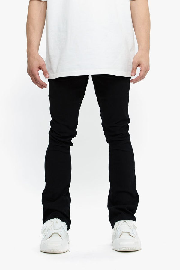 VALABASAS Mr. Stacked-BLACK STACKED JEANS