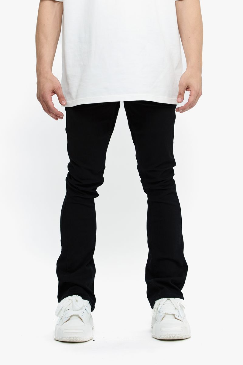 VALABASAS Mr. Stacked-BLACK STACKED JEANS