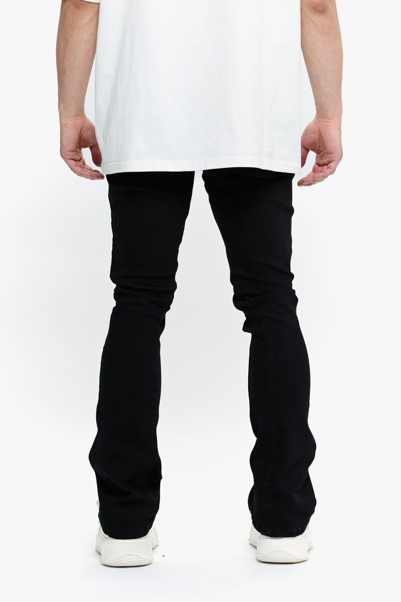 VALABASAS Mr. Stacked-BLACK STACKED JEANS