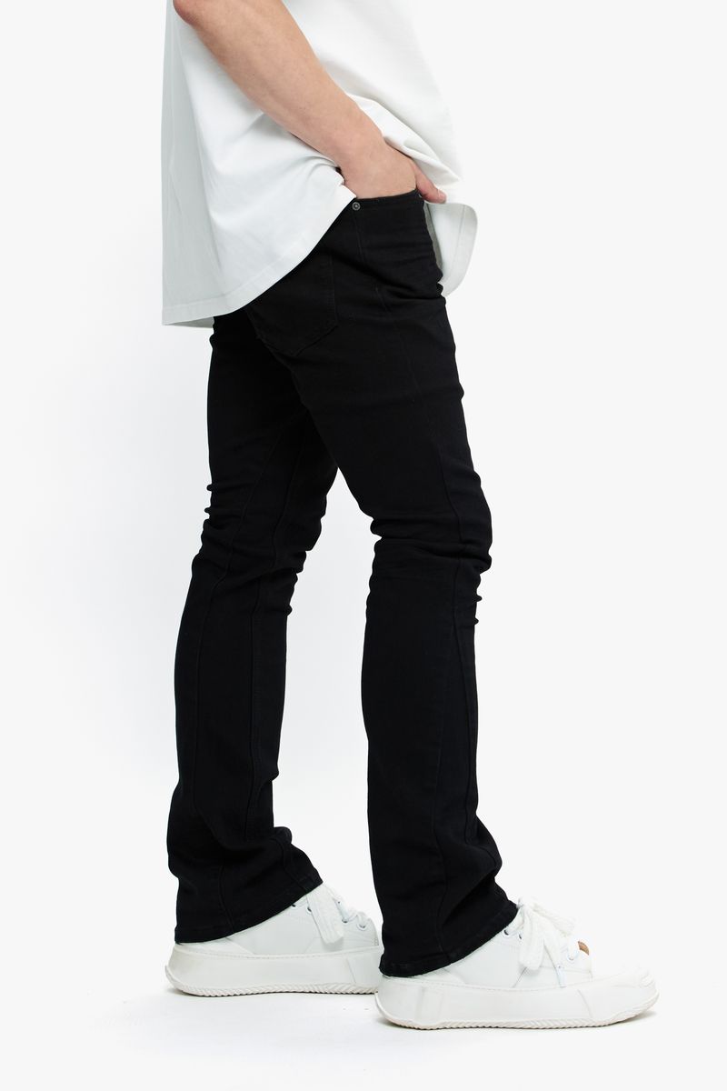 VALABASAS Mr. Stacked-BLACK STACKED JEANS