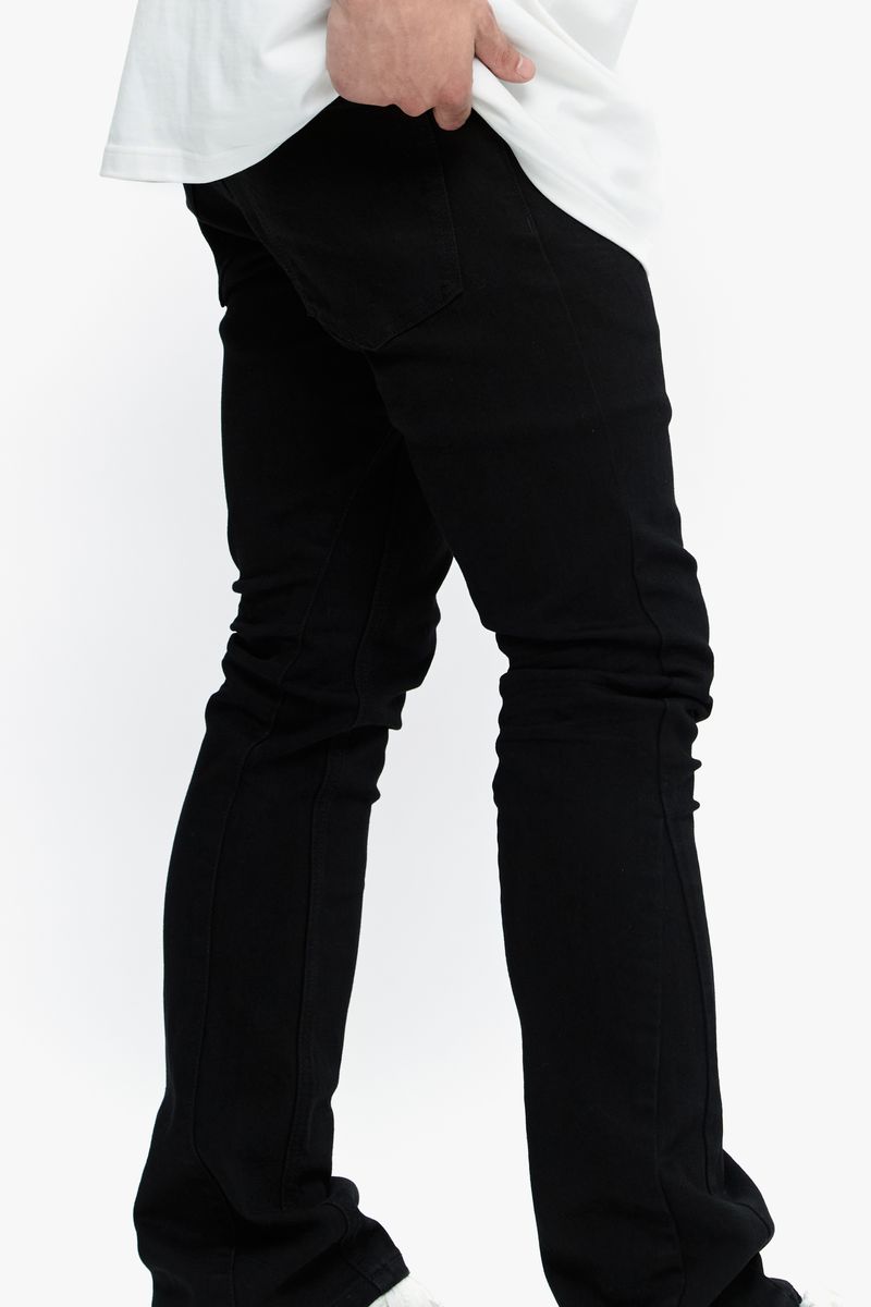 VALABASAS Mr. Stacked-BLACK STACKED JEANS
