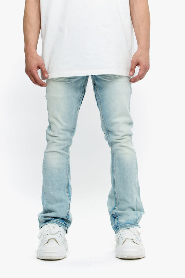 VALABASAS  Mr. Stacked-LT.WASH STACKED JEANS