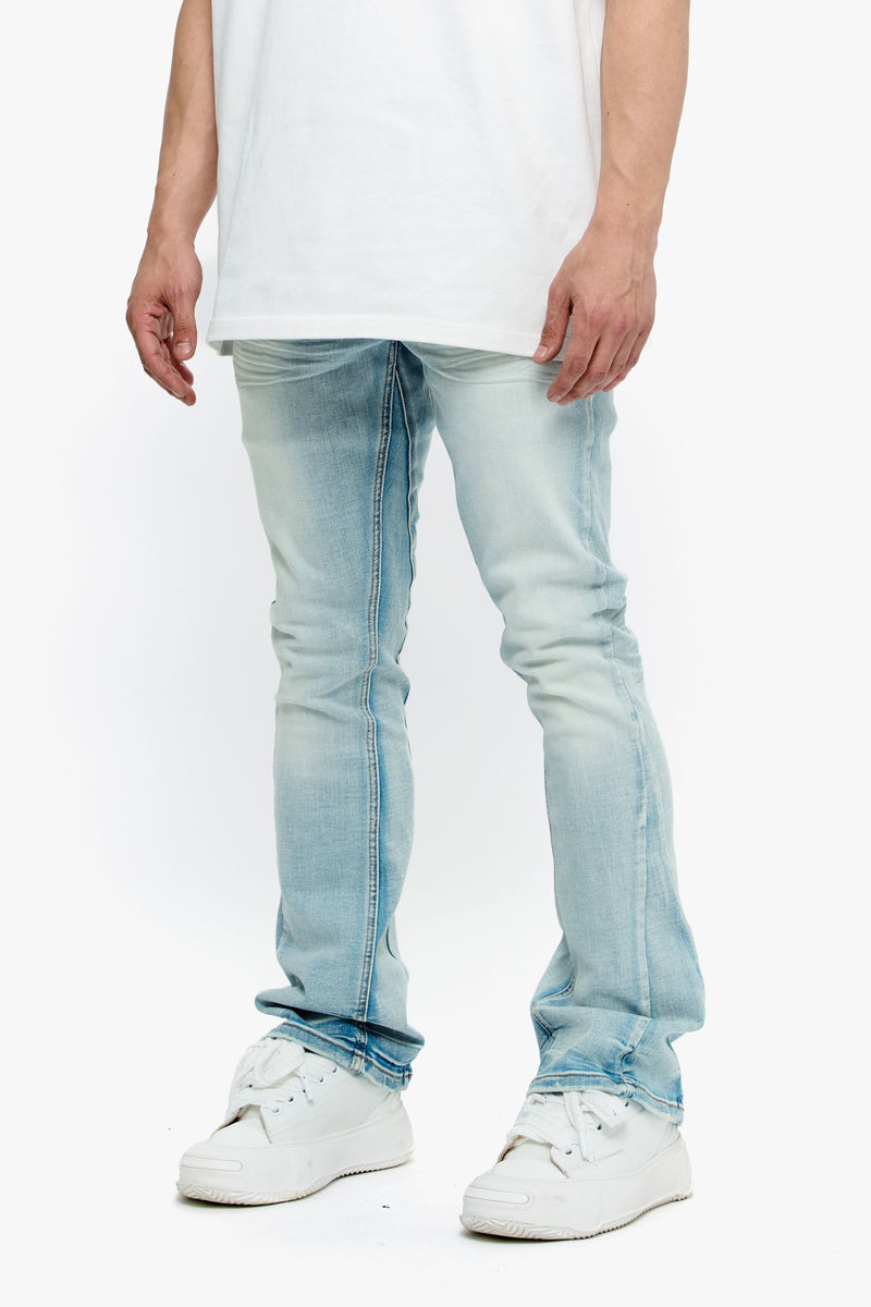 VALABASAS  Mr. Stacked-LT.WASH STACKED JEANS