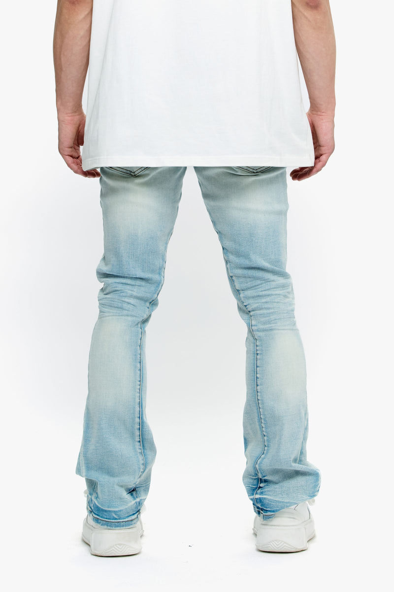 VALABASAS  Mr. Stacked-LT.WASH STACKED JEANS