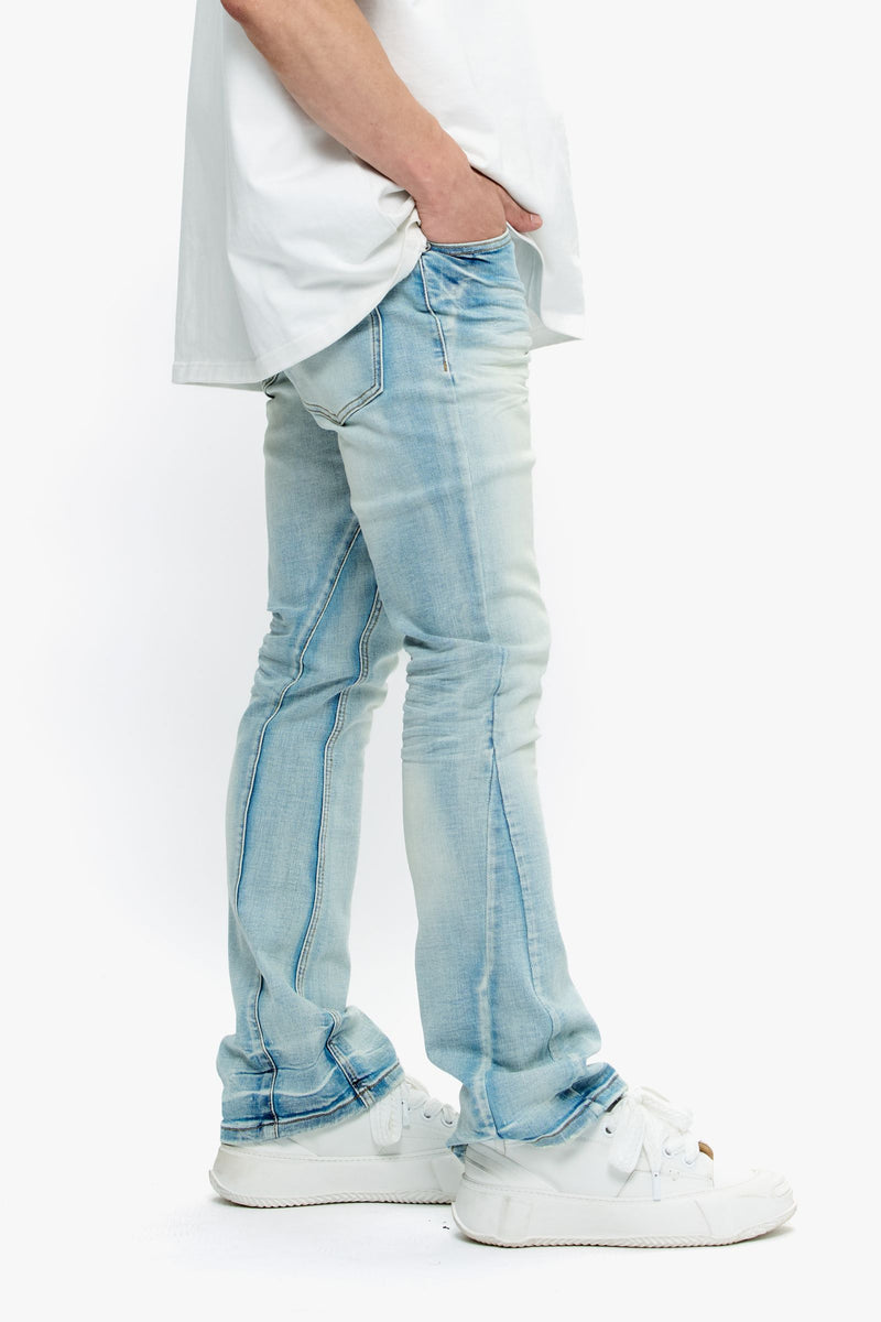 VALABASAS  Mr. Stacked-LT.WASH STACKED JEANS