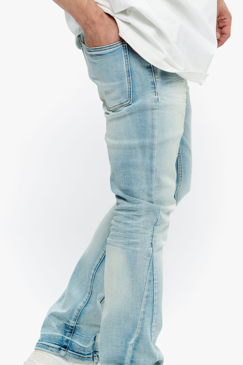 VALABASAS  Mr. Stacked-LT.WASH STACKED JEANS