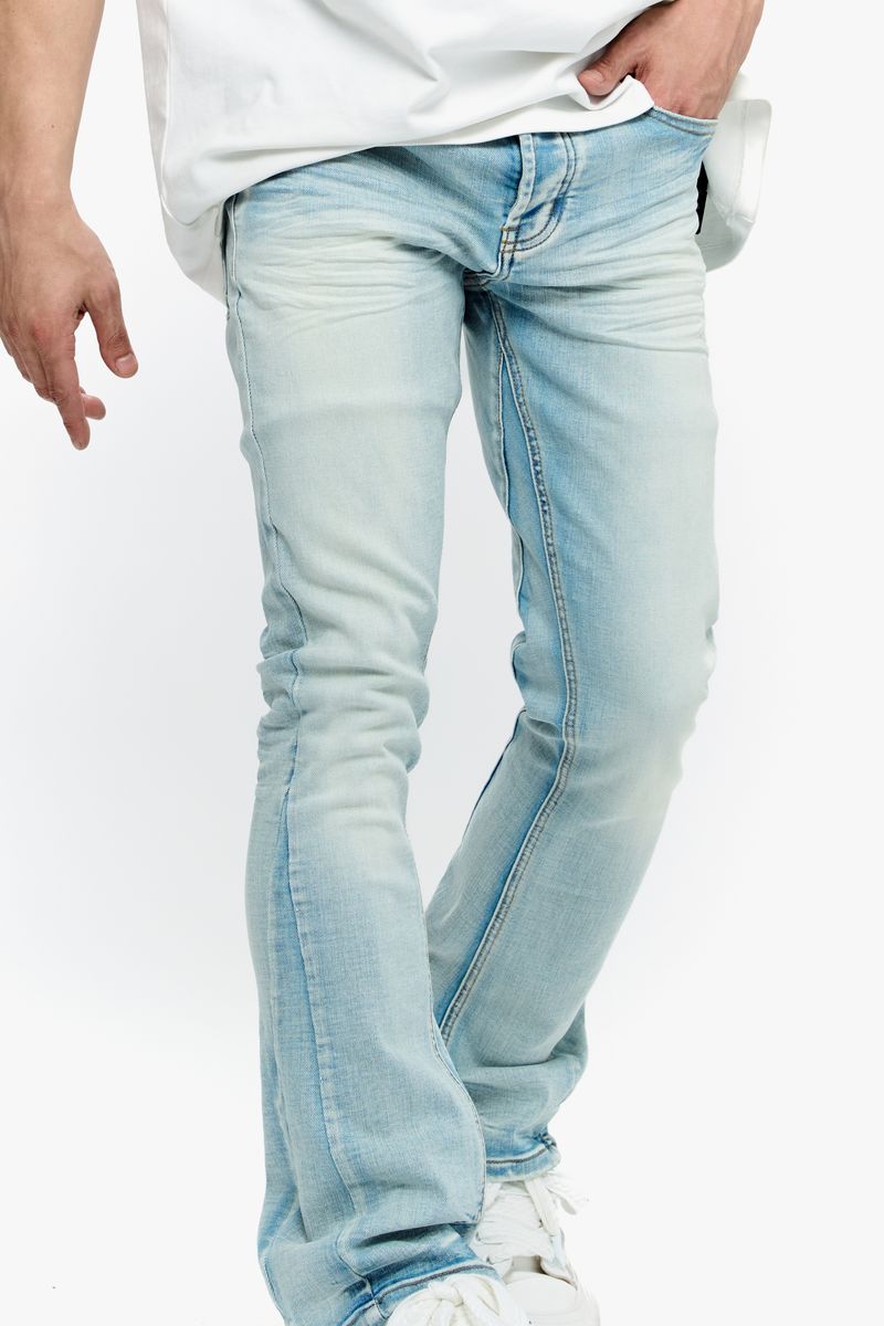 VALABASAS  Mr. Stacked-LT.WASH STACKED JEANS