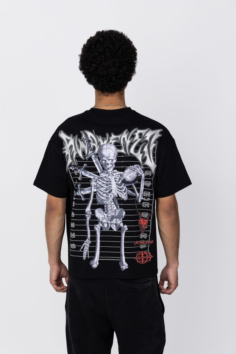 AKS AWAKENED BOXY HEAVY BLACK SHIRT