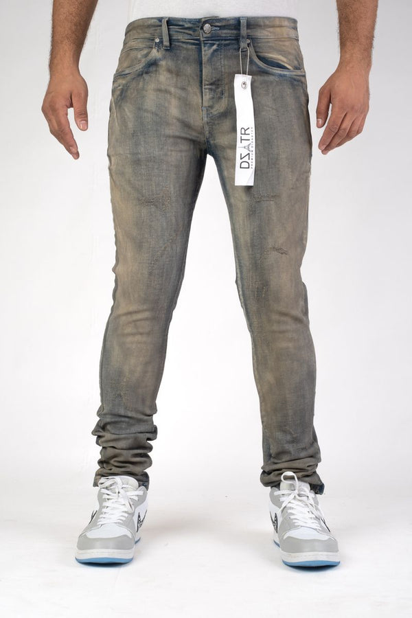 DISASTER SUPER STRETCH DENIM - SLIM FIT - ANTIQUE BLUE (DZTR-473)
