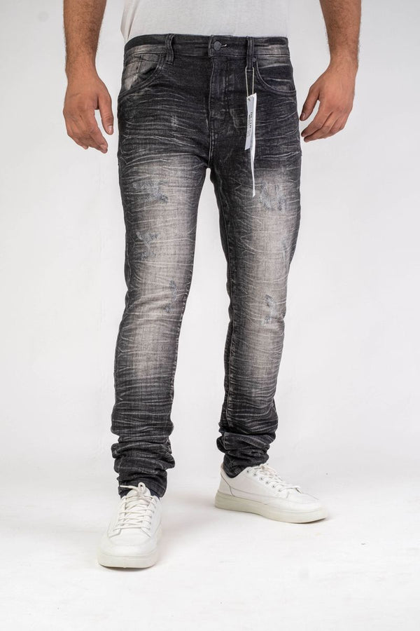 DISASTER SUPER STRETCH DENIM - SLIM FIT - BLACK ROPE (DZTR-459)