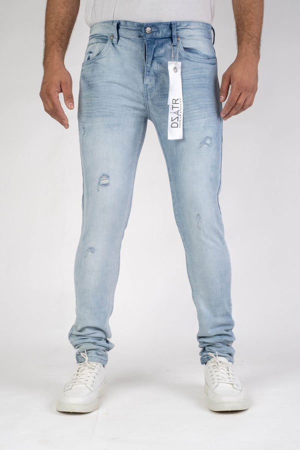 DISASTER SUPER STRETCH DENIM - SLIM FIT - BLUE (DZTR-444)