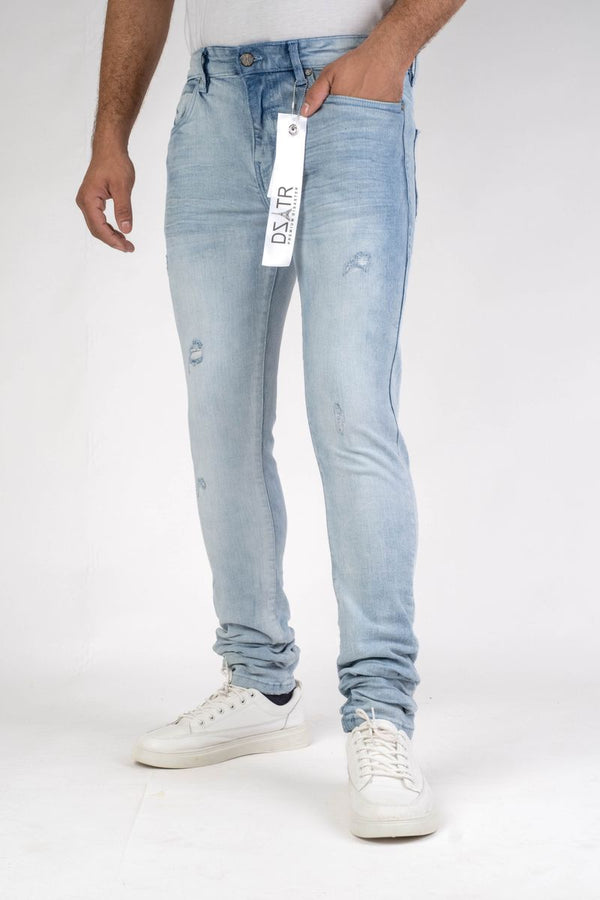 DISASTER SUPER STRETCH DENIM - SLIM FIT - BLUE (DZTR-444)