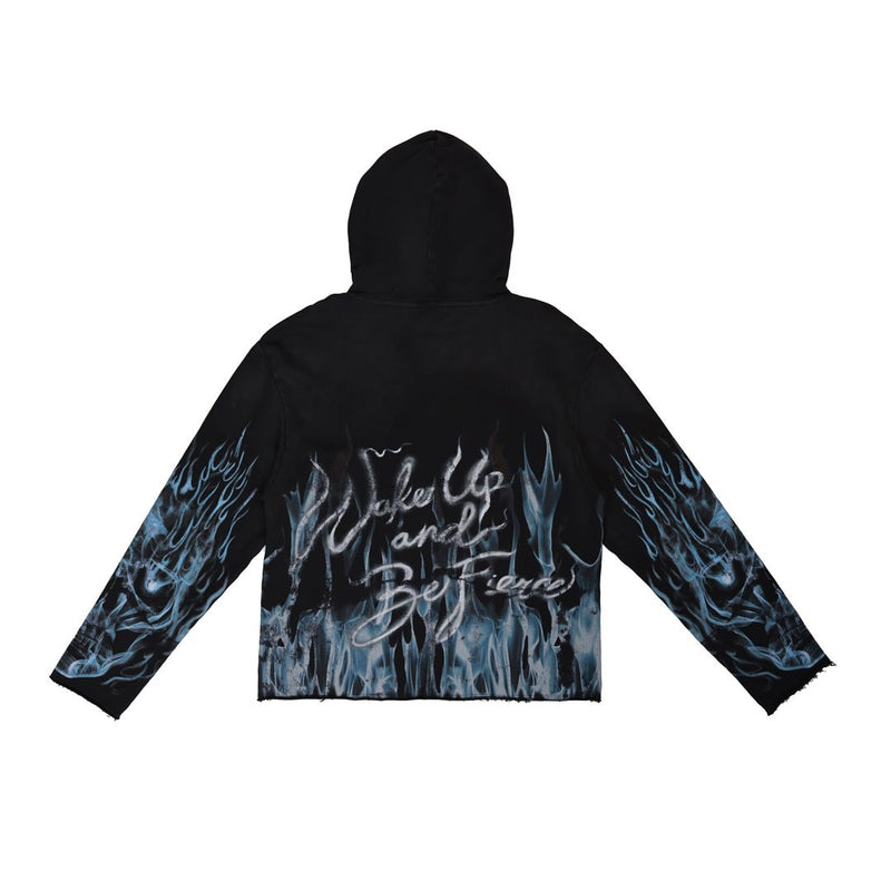 FIRST ROW WAKE UP AND BE FIERCE FLAME APPLIQUE JOGGING FIT