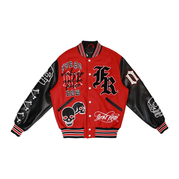 FIRST ROW WAKE UP AND BE FIERCE VARSITY JACKET