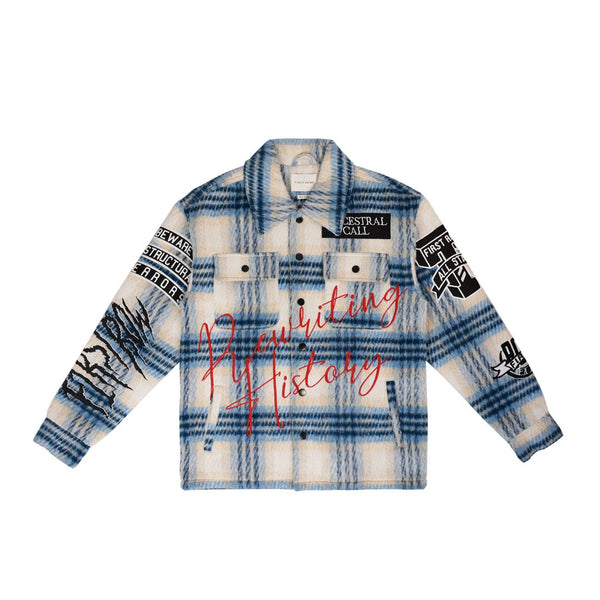 FIRST ROW ANCESTRAL CALL BLUE SHACKET