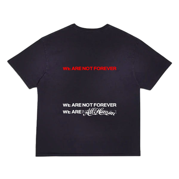 ALL HUMAN LIVE OR DIE CROP T-SHIRT