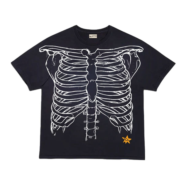 ALL HUMAN LIVE OR DIE CROP T-SHIRT