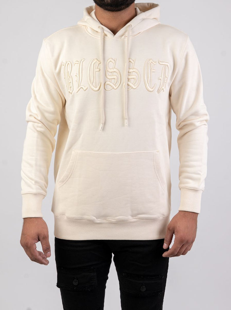 DISASTER HOODIE - BLESSED 3D IVORY (HOODIE - BLESSED 3D IVORY)