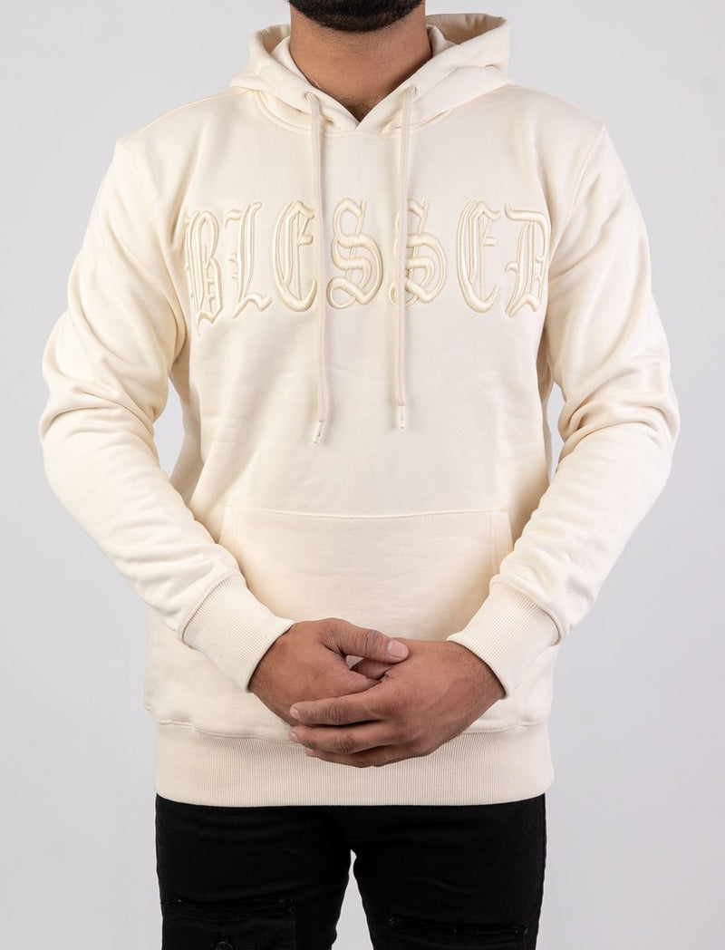 DISASTER HOODIE - BLESSED 3D IVORY (HOODIE - BLESSED 3D IVORY)