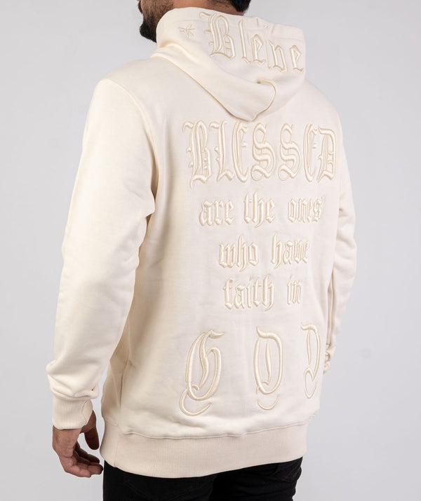 DISASTER HOODIE - BLESSED 3D IVORY (HOODIE - BLESSED 3D IVORY)